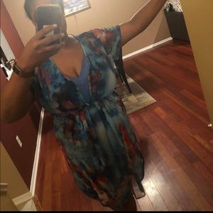 Bathing suit cover or see through dress